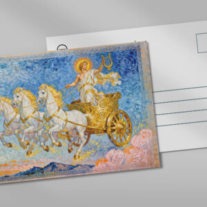 raxxa Postkarte: Apollo in Sun Chariot Holding a Golden Harp