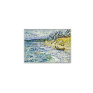 raxxa Glas-Magnet: Impressionist Stormy Baltic Sea at the Weststrand on the Darss Coast