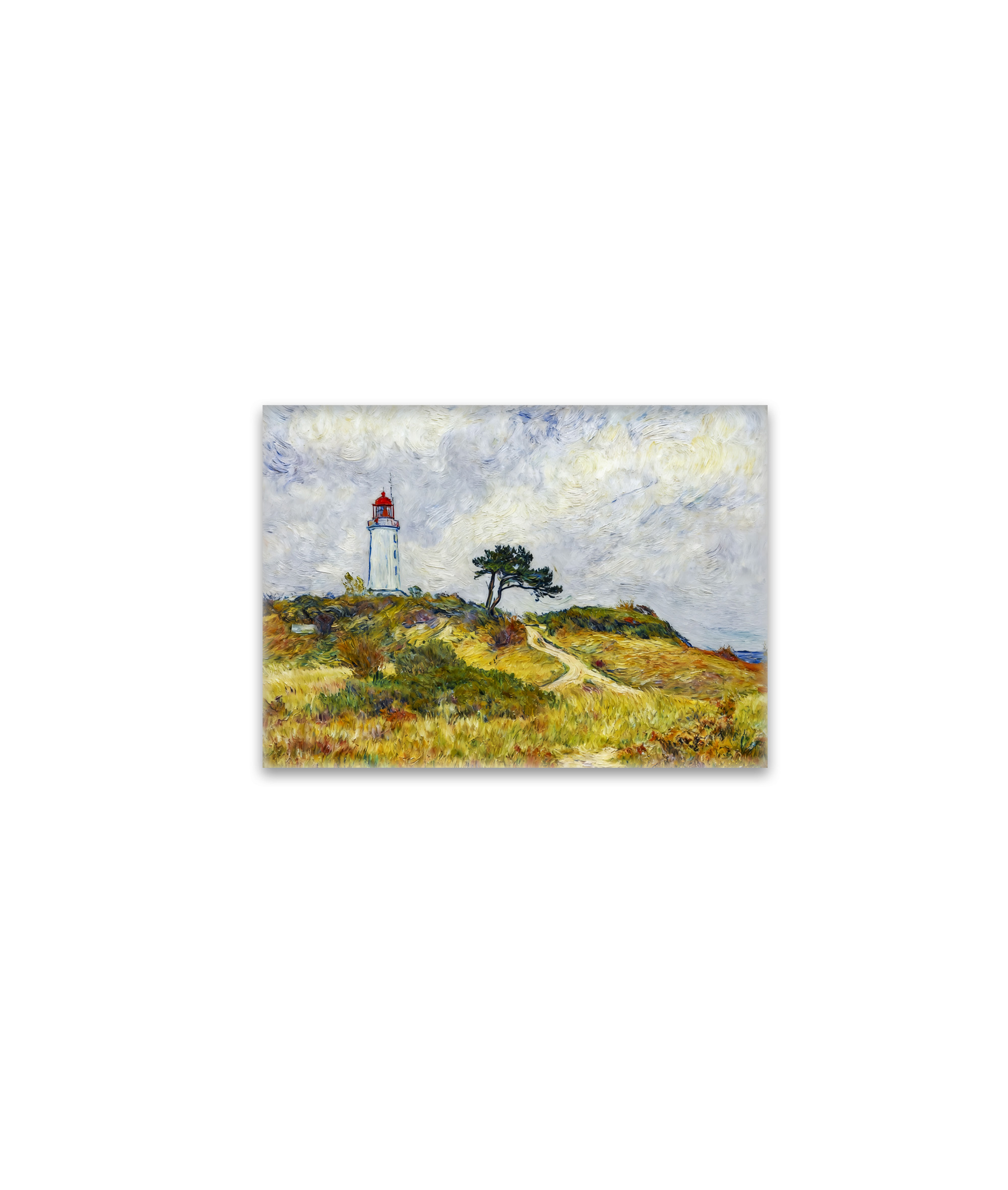 raxxa Glas-Magnet: Impressionist Coastline on Hiddensee Island at Sunset