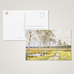 raxxa Postkarte: Impressionist Landscape of Worpswede in the Teufelsmoor Region