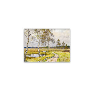 raxxa Glas-Magnet: Impressionist Landscape of Worpswede in the Teufelsmoor Region
