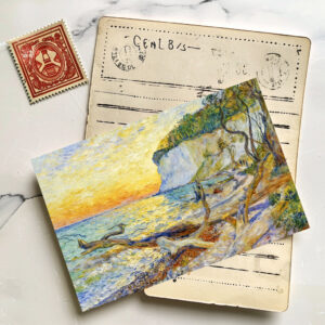 raxxa Postkarte: Impressionist Cliffs on Ruegen Island with Baltic Shoreline
