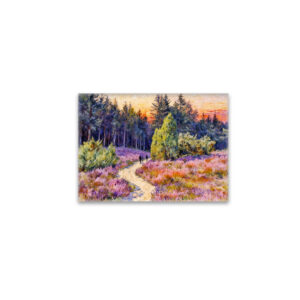 raxxa Glas-Magnet: Impressionist Landscape of the Lueneburg Heath at Sunset