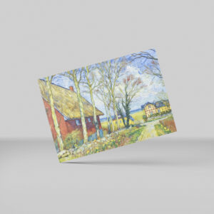 raxxa Postkarte: Impressionist Village Scene in Ahrenshoop on the Darss Coast