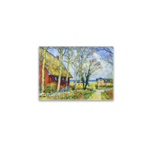 raxxa Glas-Magnet: Impressionist Village Scene in Ahrenshoop on the Darss Coast