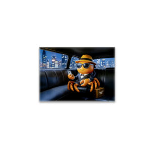raxxa Glas-Magnet: Spy Crab Riding In Stretch Limo Mission