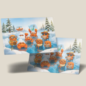 raxxa Postkarte: Spy Crab Winter Team On Arctic Mission
