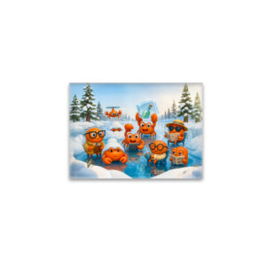 raxxa Glas-Magnet: Spy Crab Winter Team On Arctic Mission