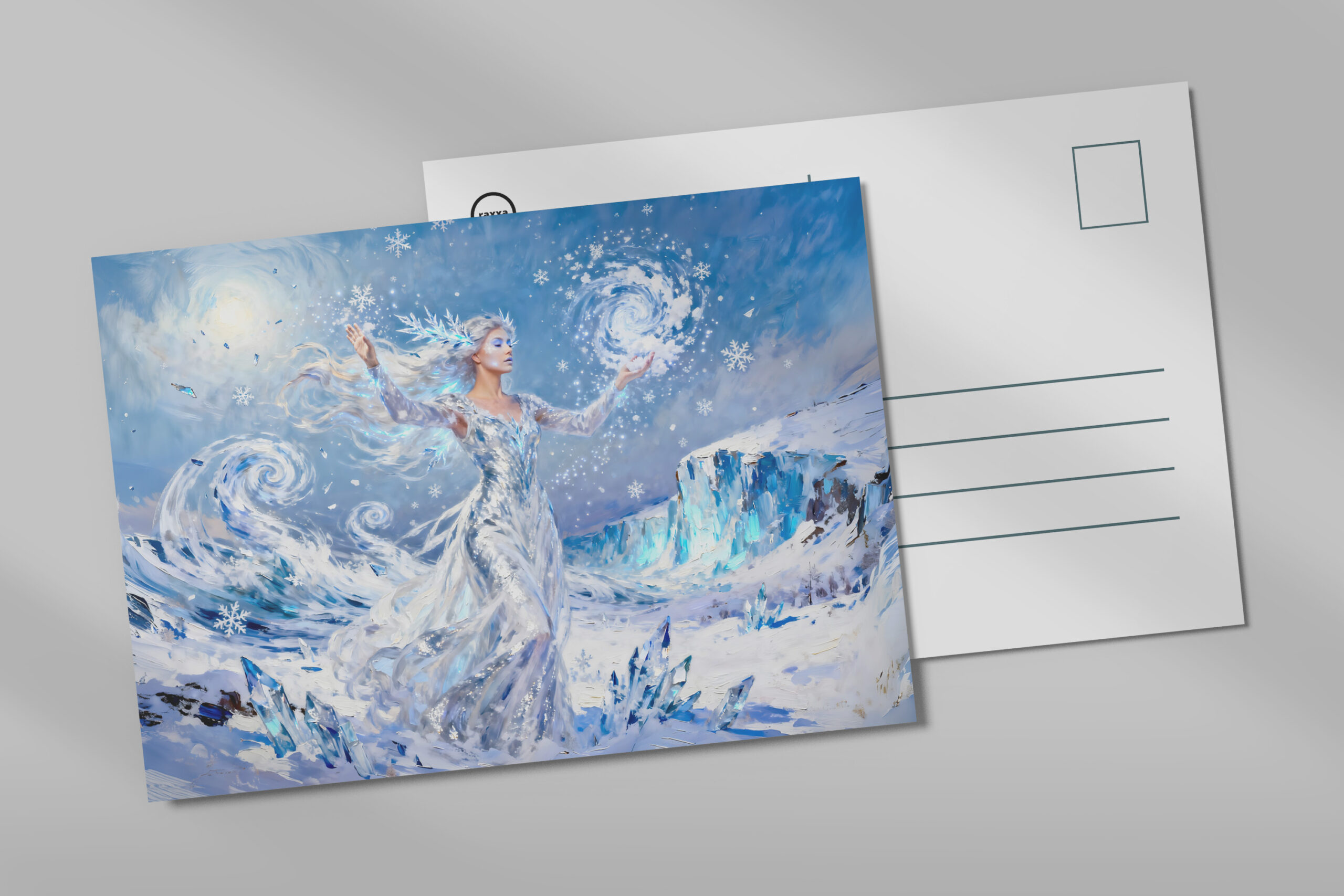 raxxa Postkarte: Chione Goddess of Snow and Ice