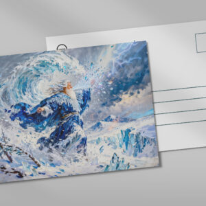 raxxa Postkarte: Boreas God of the North Wind from Greek Mythology