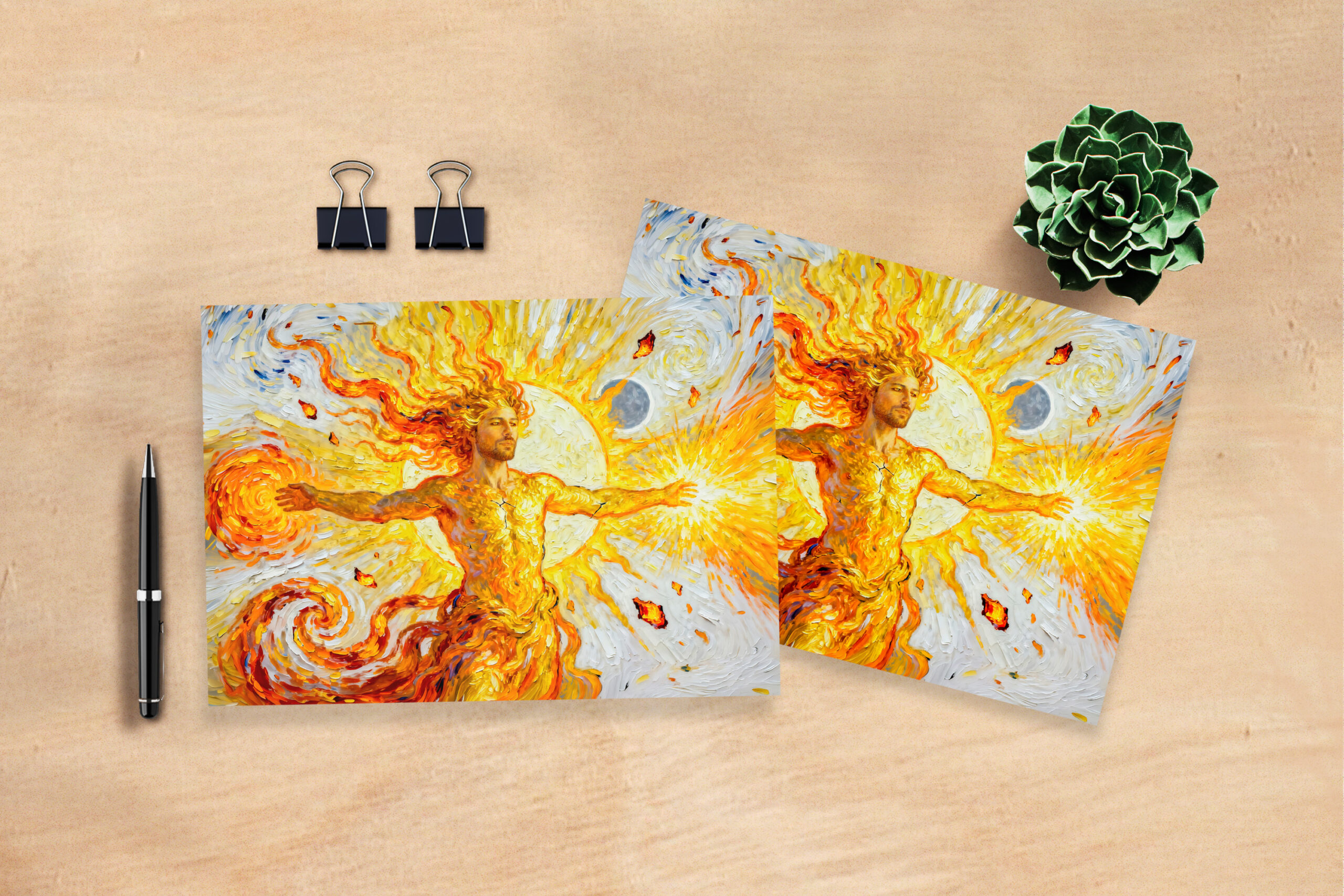 raxxa Postkarte: Helios God of the Sun from Greek Mythology