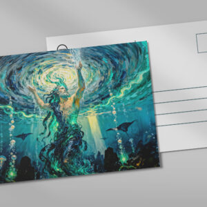 raxxa Postkarte: Okeanos Primordial Titan of the Ocean from Greek Mythology
