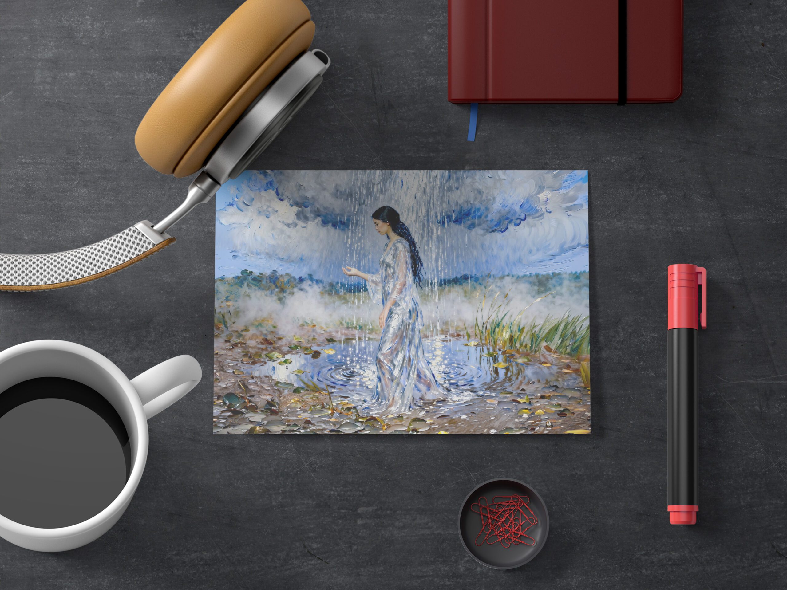 raxxa Postkarte: Nephele Goddess of Clouds and Rain from Greek Mythology