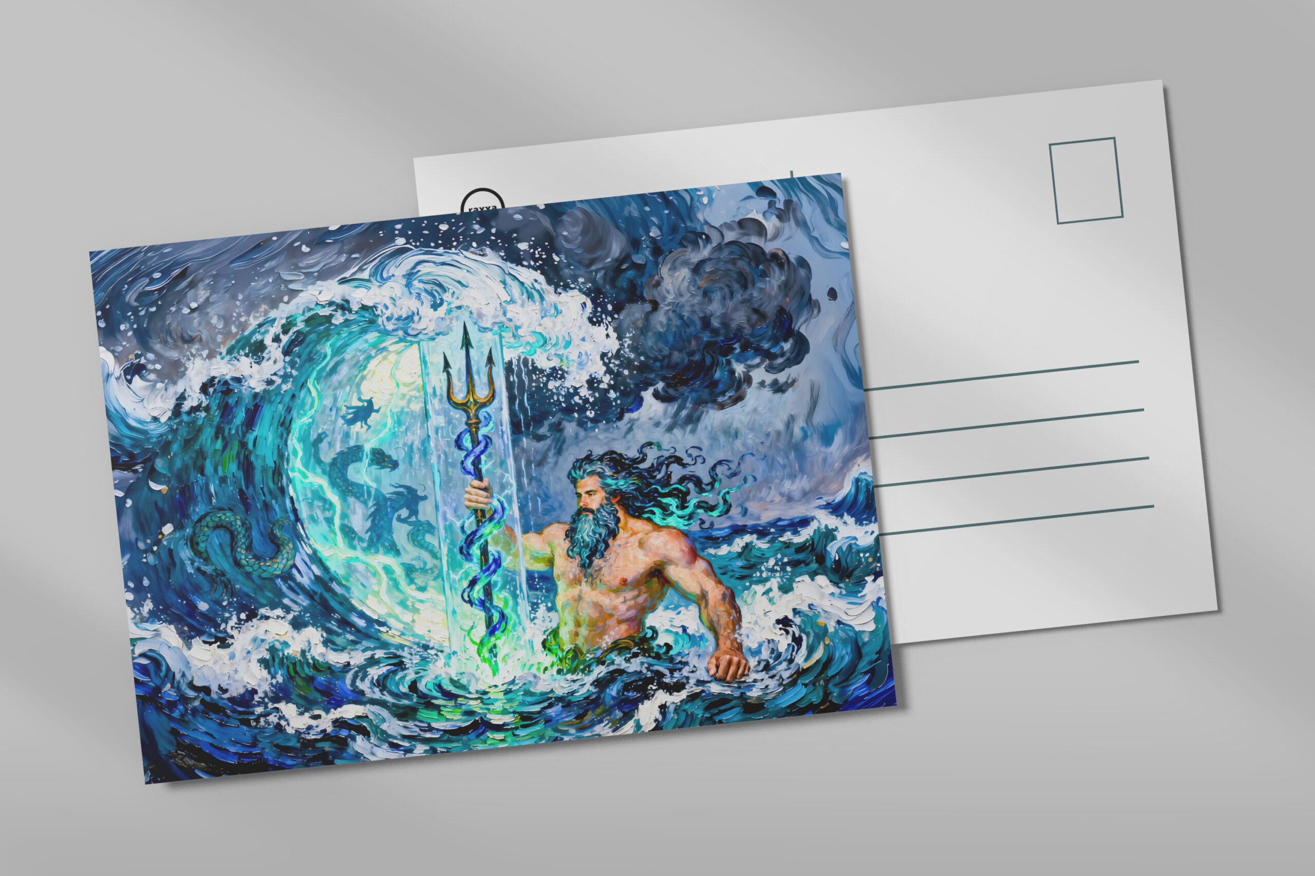 raxxa Postkarte: Poseidon God of the Sea