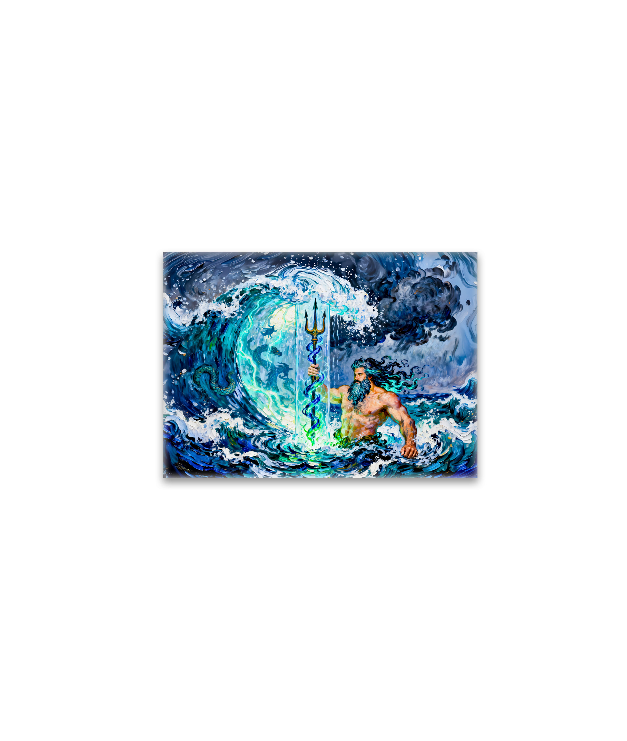 raxxa Glas-Magnet: Poseidon God of the Sea