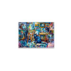 raxxa Glas-Magnet: Cat sitting in Painters Studio