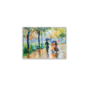 raxxa Glas-Magnet: Impressionist Garden Art Mug Rainy Park Stroll