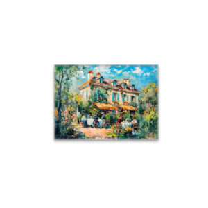 raxxa Glas-Magnet: Impressionist Garden Art Mug Summer House Gathering