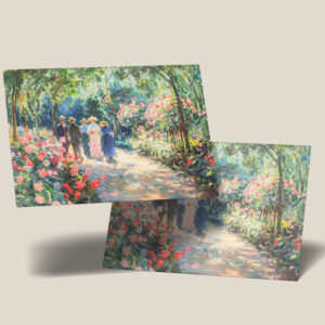 raxxa Postkarte: Impressionist Garden Art Mug Rose Garden Path
