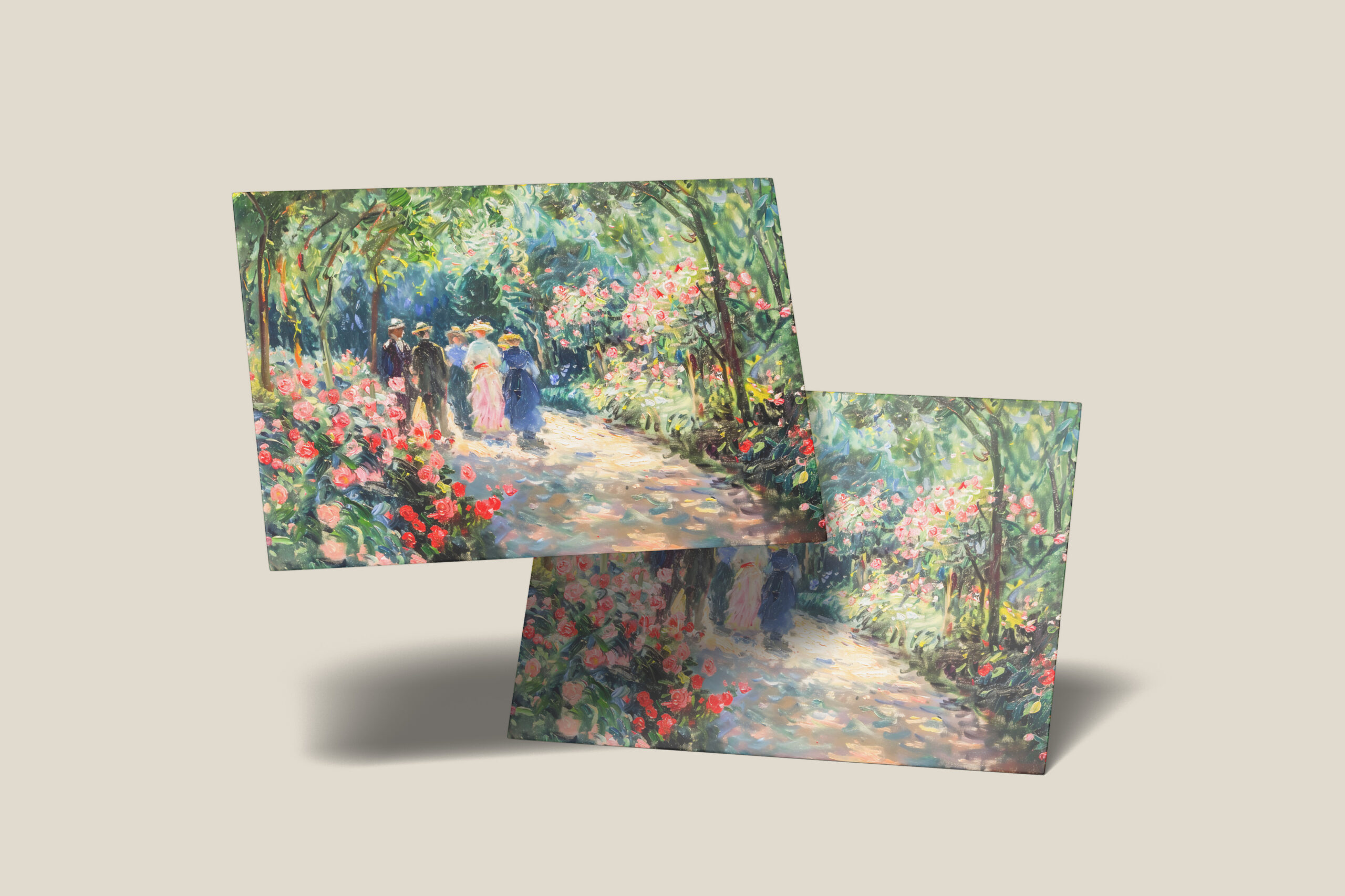 raxxa Postkarte: Impressionist Garden Art Mug Rose Garden Path