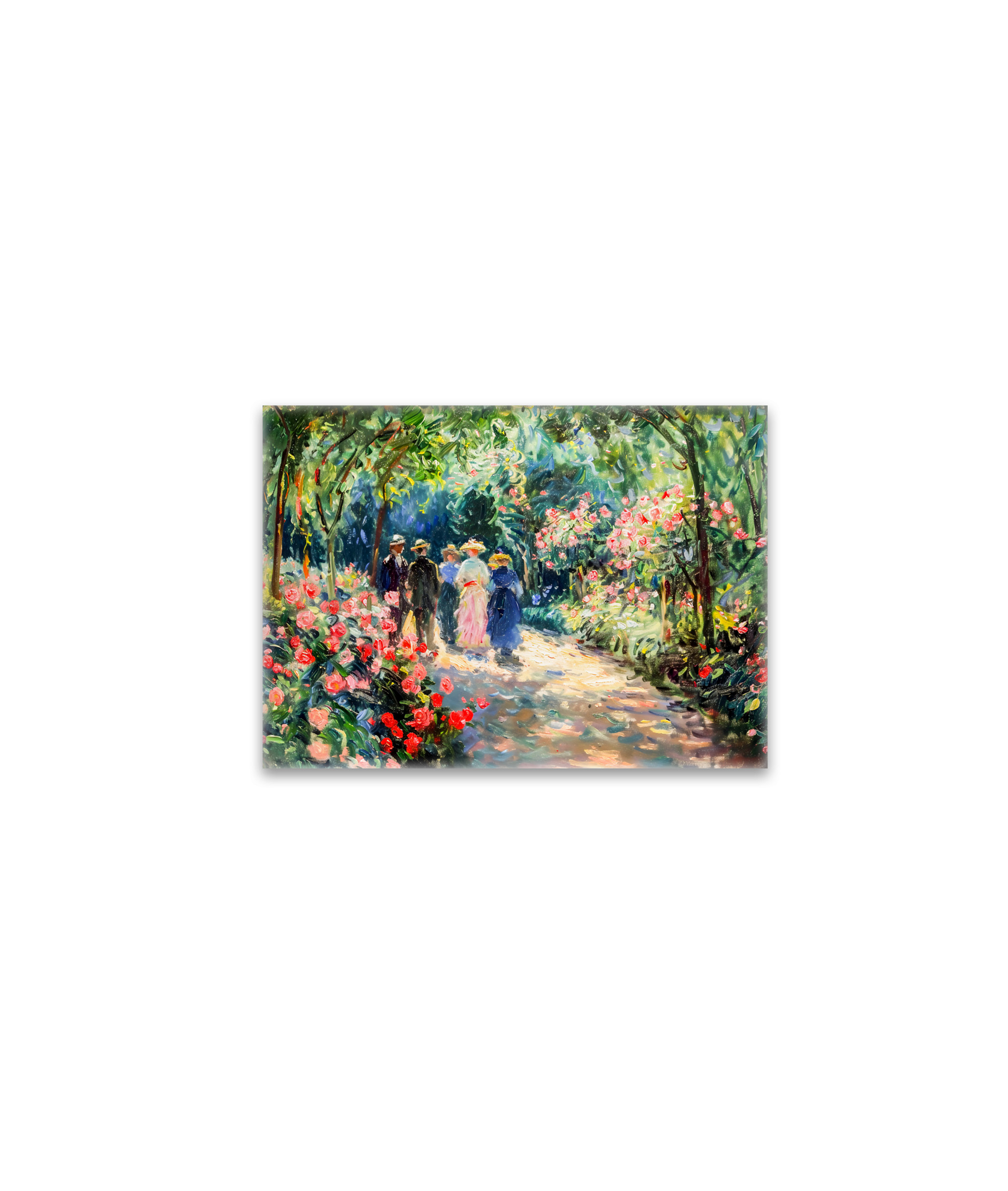 raxxa Glas-Magnet: Impressionist Garden Art Mug Rose Garden Path