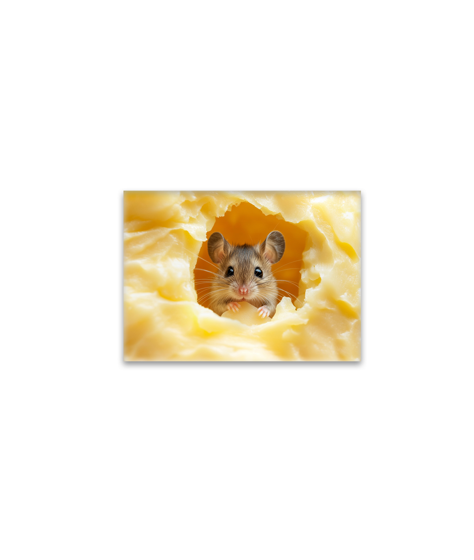 raxxa Glas-Magnet: Traumhaus - Maus im Haus aus Käse
