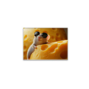 raxxa Glas-Magnet: Mr Cool - Maus mit Käse