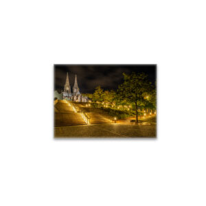raxxa Glas-Magnet: Kölner Dom bei Nacht Aufgang Domplatz