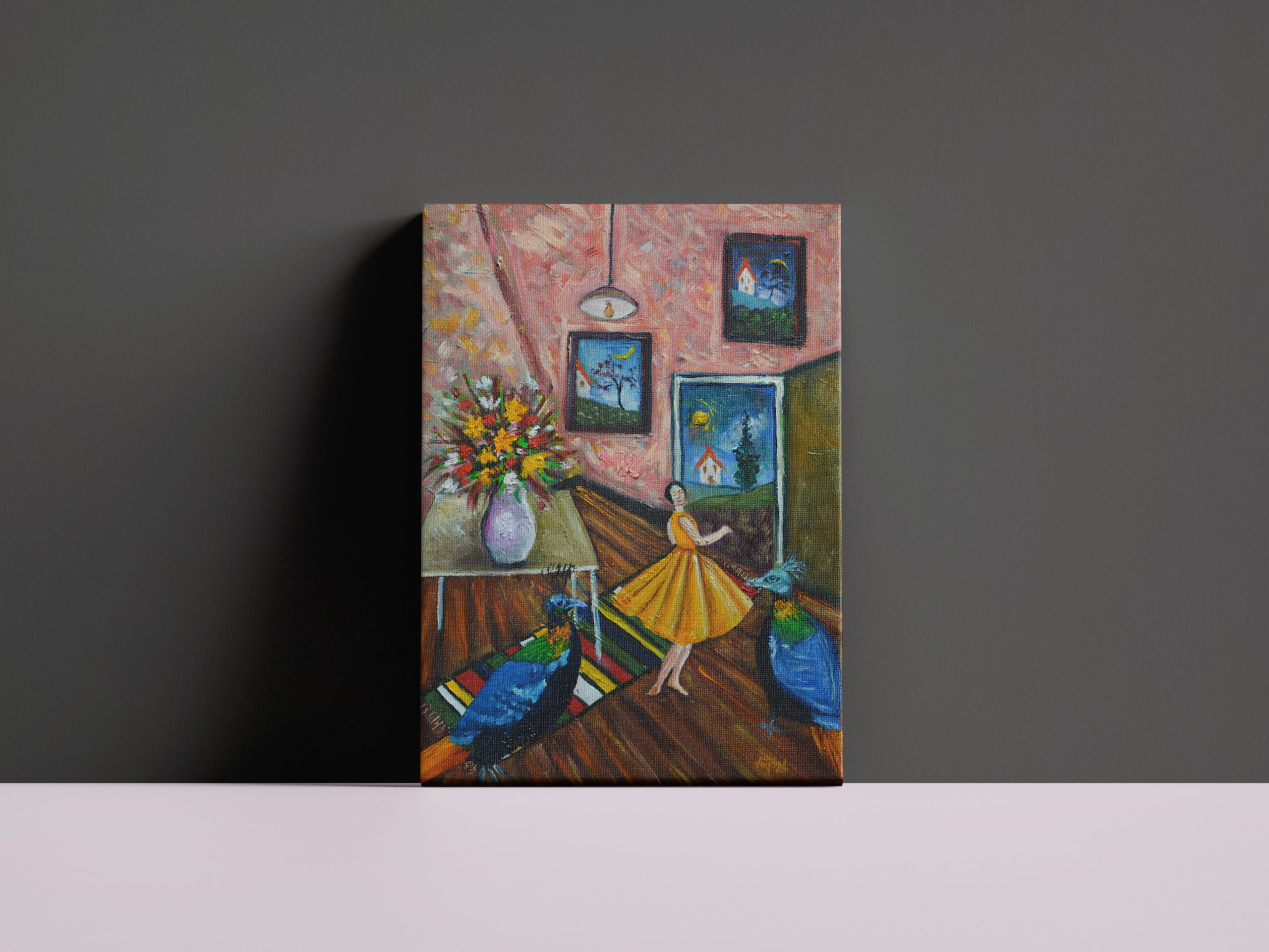 raxxa Canva: The Girl in the Pink Room – Image 2