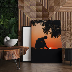 raxxa Canva: Mädchen bei Sonnenuntergang