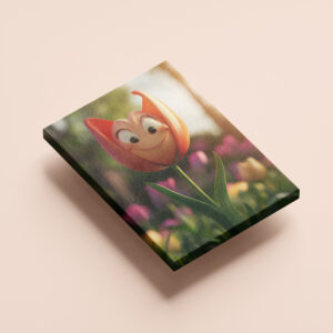 raxxa Canva: Tulpe in leichtem Orange