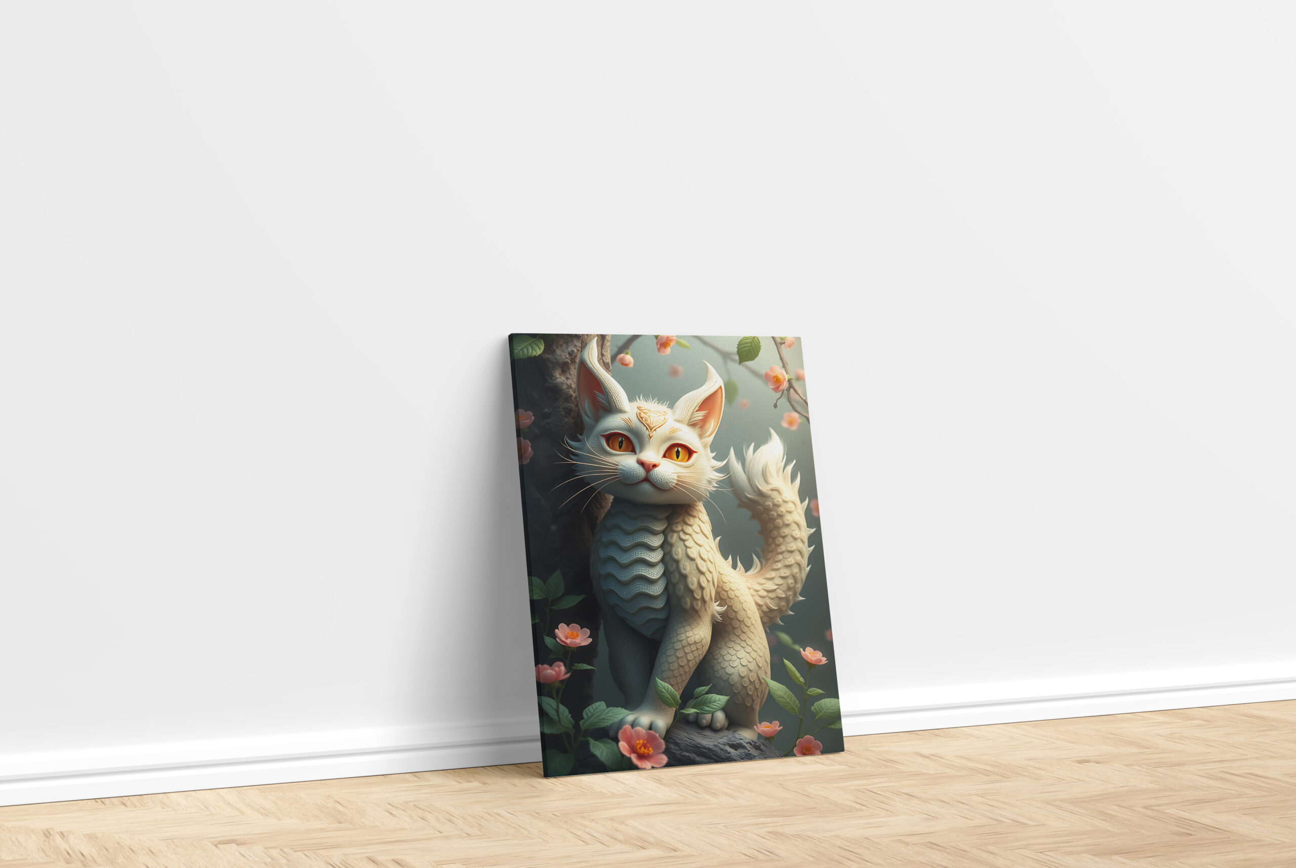 raxxa Canva: White Dragon Cat