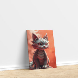 raxxa Canva: Orange Dragon Cat