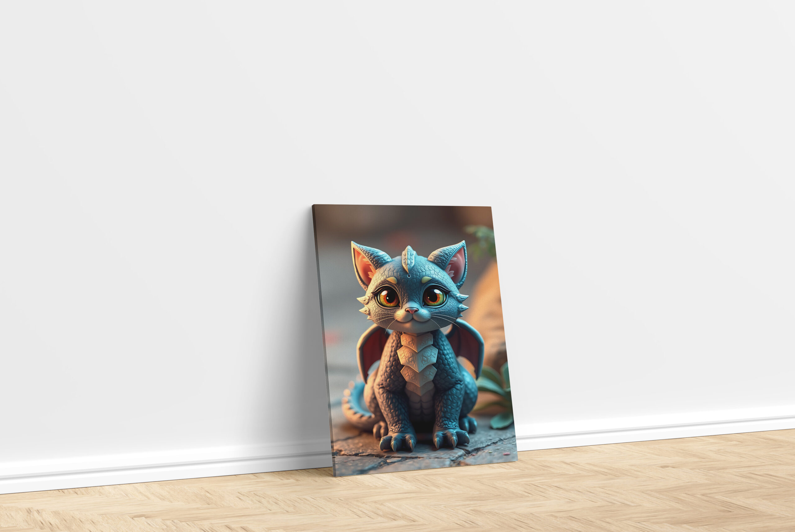 raxxa Canva: Sirrush the Dragon cat