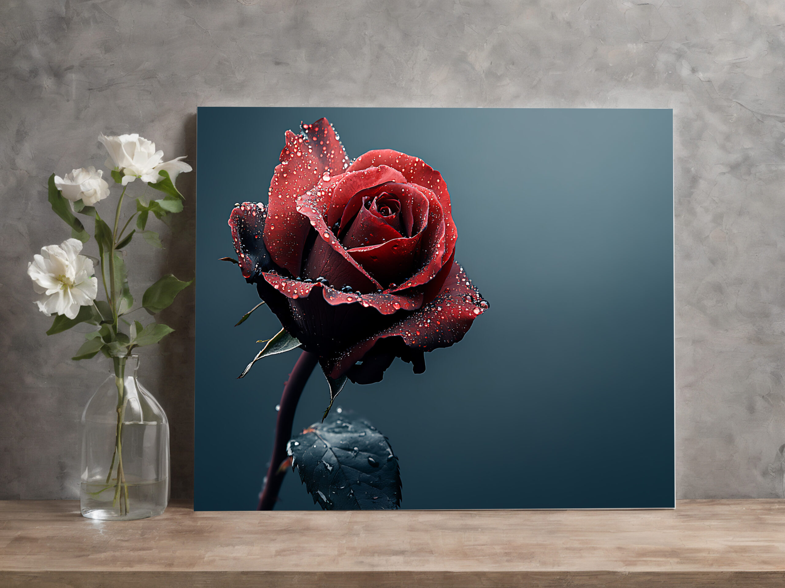 raxxa Canva: Rose mit Wassertropfen auf den Blütenblättern – Image 2