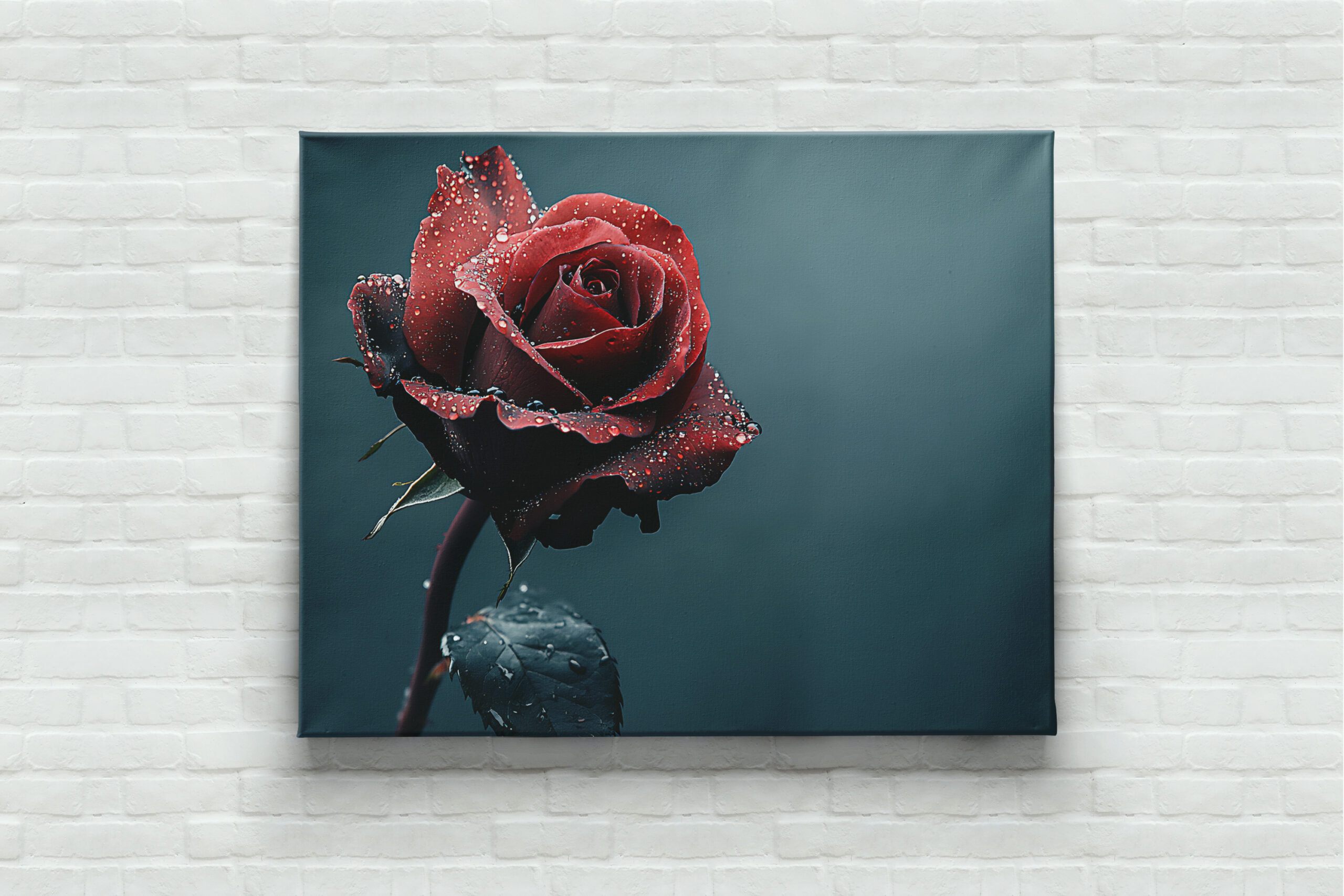raxxa Canva: Rose mit Wassertropfen auf den Blütenblättern – Image 3