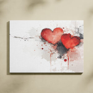 raxxa Canva: Aquarell Herzkunst