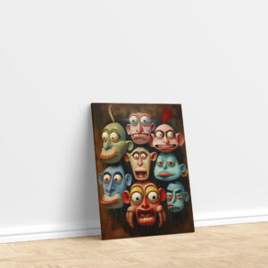 raxxa Canva: Whimsical Monkeys 1
