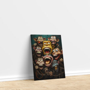 raxxa Canva: Whimsical Monkeys 2