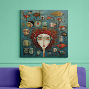 raxxa Canva: Whimsical faces 1