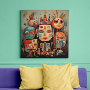 raxxa Canva: Whimsical faces 3