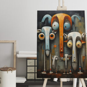 raxxa Canva: Whimsical Was Kuckst Du Elefanten