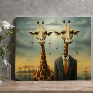 raxxa Canva: Whimsical Hey Dude Giraffen