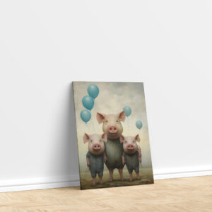 raxxa Canva: Whimsical Schweine kumpels