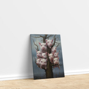 raxxa Canva: Whimsical Schweine Baum