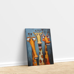 raxxa Canva: Whimsical Lästernde Giraffen