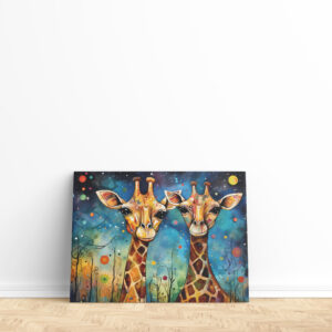 raxxa Canva: Whimsical Giraffen im Doppel Pack