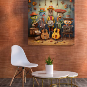 raxxa Canva: Whimsical Country  Western Band 1