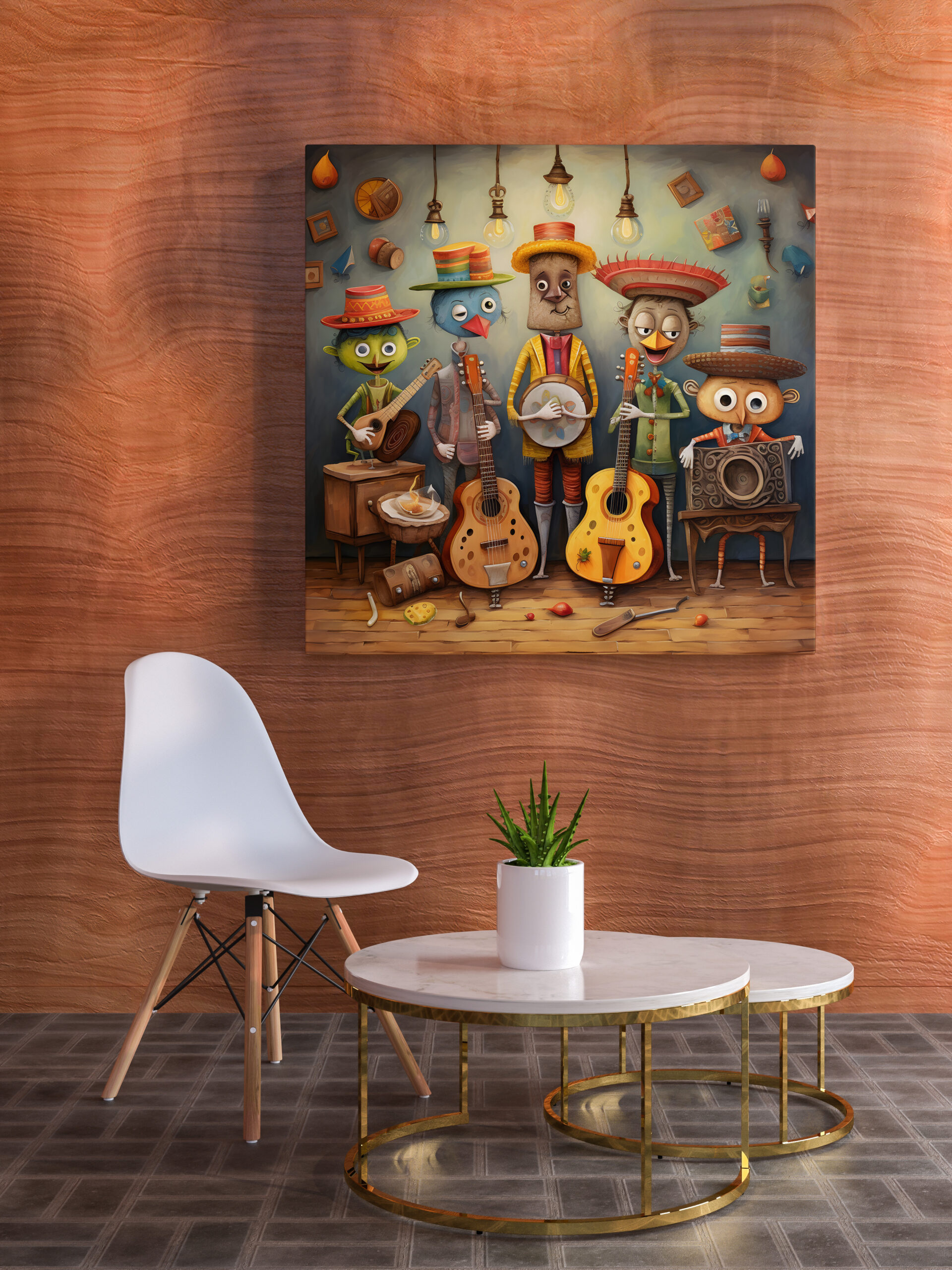 raxxa Canva: Whimsical Country Western Band 1