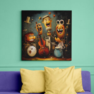 raxxa Canva: Whimsical Hard Rock Band 1